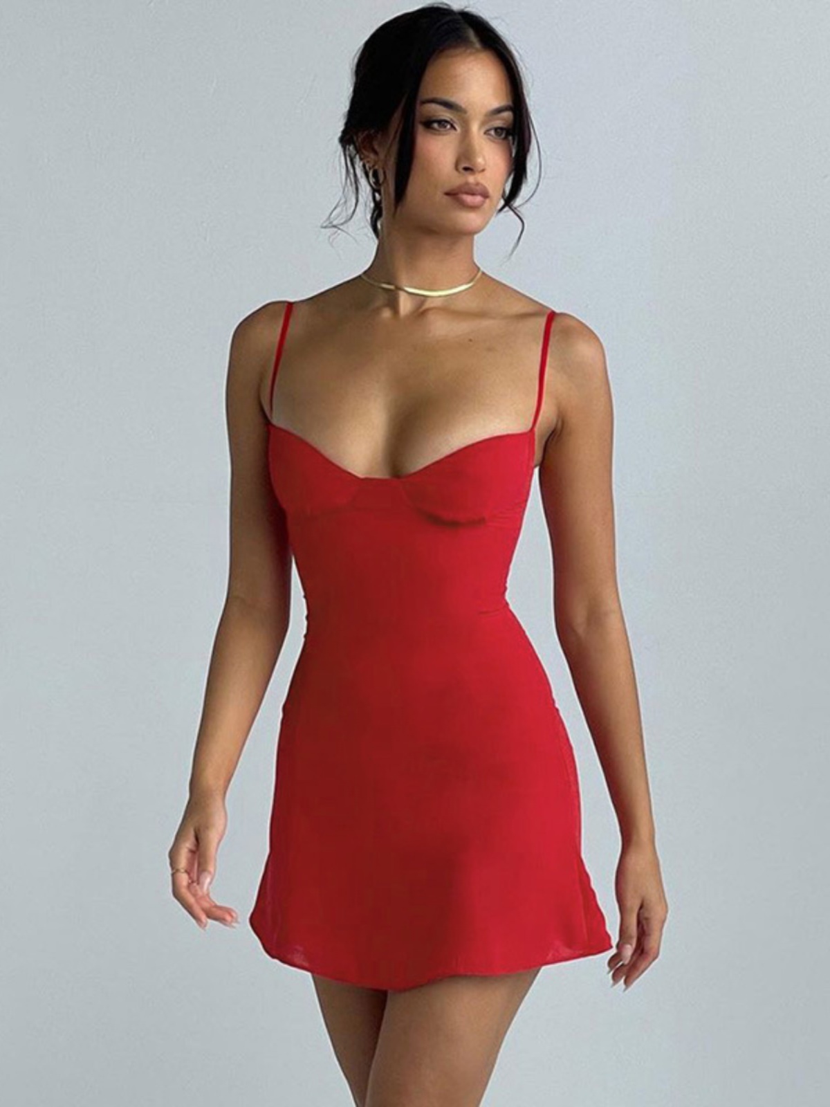 knee length dresses for ladies with Love Cowl Neck Mini Dress White